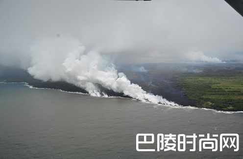 火山熔岩入太平洋是怎么回事