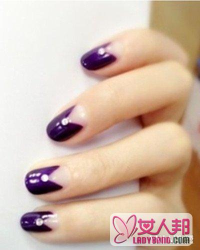 夏天涂紫色指甲油图片 推荐潮流指甲油颜色搭配