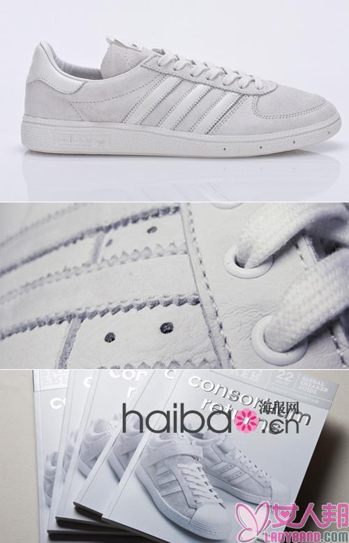 >阿达斯经典三叶草 (Adidas Originals) 推出2011年Consortium Returns Holiday系列运动鞋，独到的白色雅致风采
