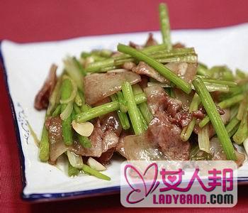 【芹菜炒肉片】芹菜炒肉片的做法_芹菜炒肉片怎么做好吃