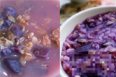 解析紫薯燕麦粥为什么发蓝 养生健康的食物