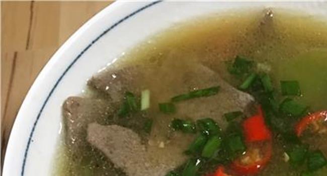 【青菜猪肝汤】营养清香 一碗青菜猪肝汤让你更健康!