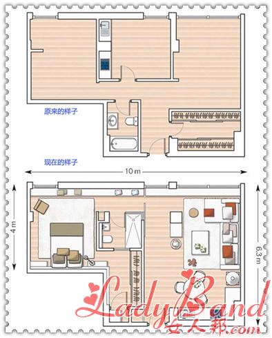 >53平小公寓 以绕圈法增强空间感