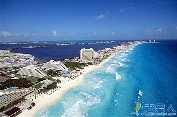 >墨西哥著名旅游城市坎昆 阳光沙滩海水通通都有