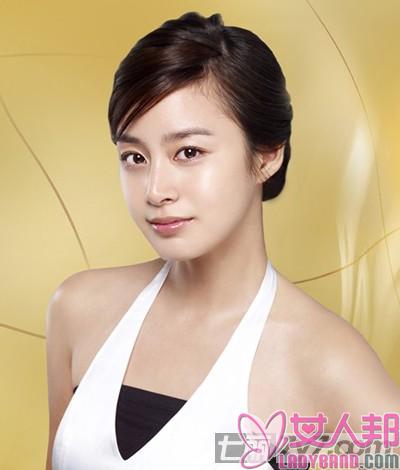 韩国女明星金泰熙图片 学天然美女的纯美发型
