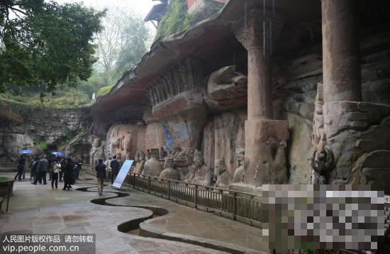 世界最大石雕半身卧佛——重庆大足卧佛造像完成水害治理工程