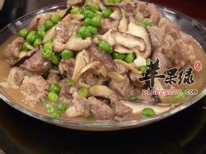 冬菇炒豌豆苗：清肠利便、降脂保健