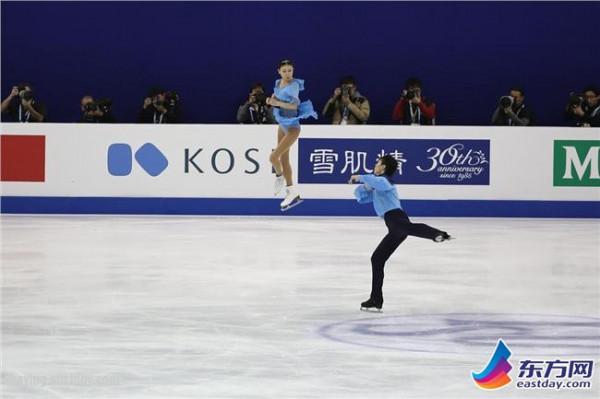 庞清佟健2015 2015世界花滑锦标赛开幕 庞清佟健短节目列次席