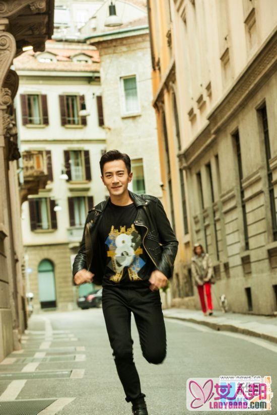 刘恺威米兰男装周帅酷街拍 完美驾驭多种风格