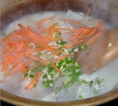 鱼生发芽米粥