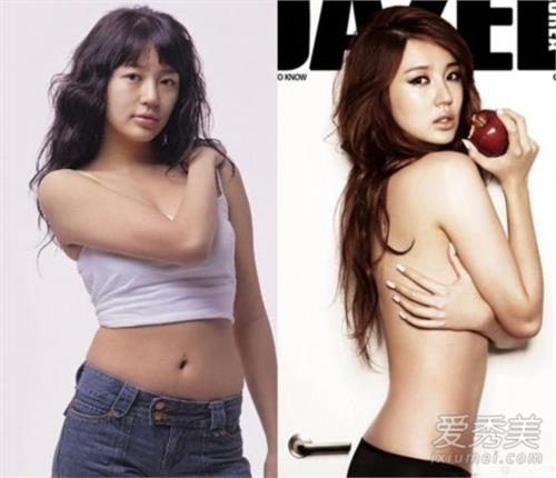 >朴宝蓝减肥前后 韩国女星减肥前后对比照 胖瘦差异大