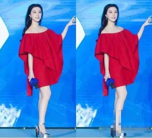 36岁范冰冰与31岁张馨予同穿红裙，竟然美得不相上下？