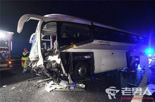 >中国游客大巴发生车祸 事故疑为车轮爆胎引起