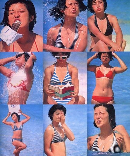 篠山紀信鏡頭中的山口百惠 記錄其着泳衣的魅力寫真