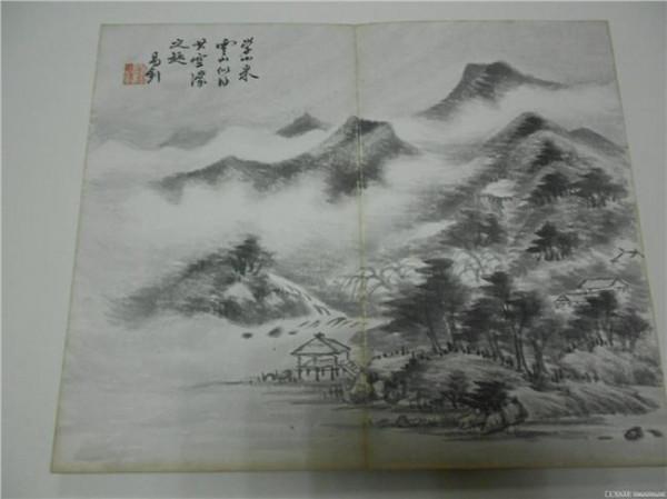 傅抱石仿古山水 仿古山水册页竞出天价 最后1265万元成交