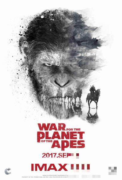 《猩球崛起3》9月15日霸屏IMAX 人猿终极之战