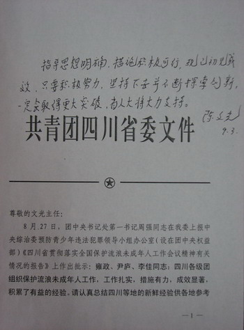 重庆市副市长童小平 重庆市人民政府副市长童小平[br]对全市未成年人保护工作作出指示